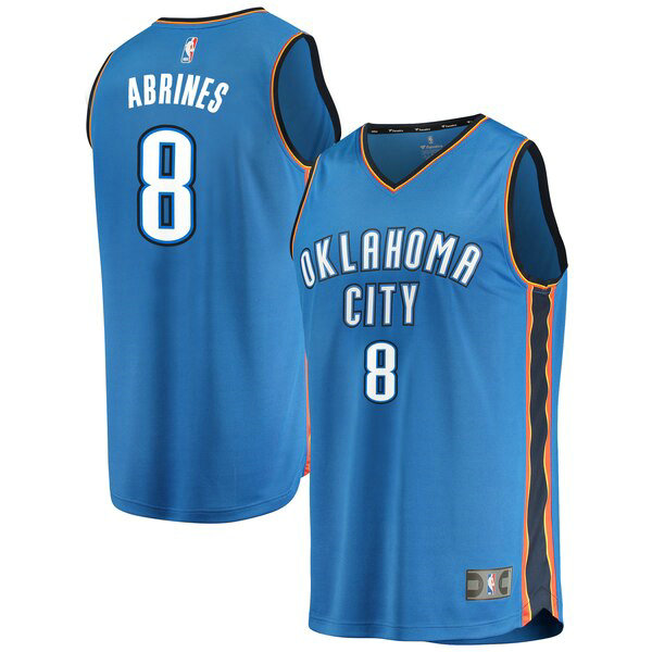 Maillot nba Oklahoma City Thunder Icon Edition Homme Alex Abrines 8 Bleu